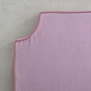 3&quot; thick Headboard with Stripes in different colour and Piping border