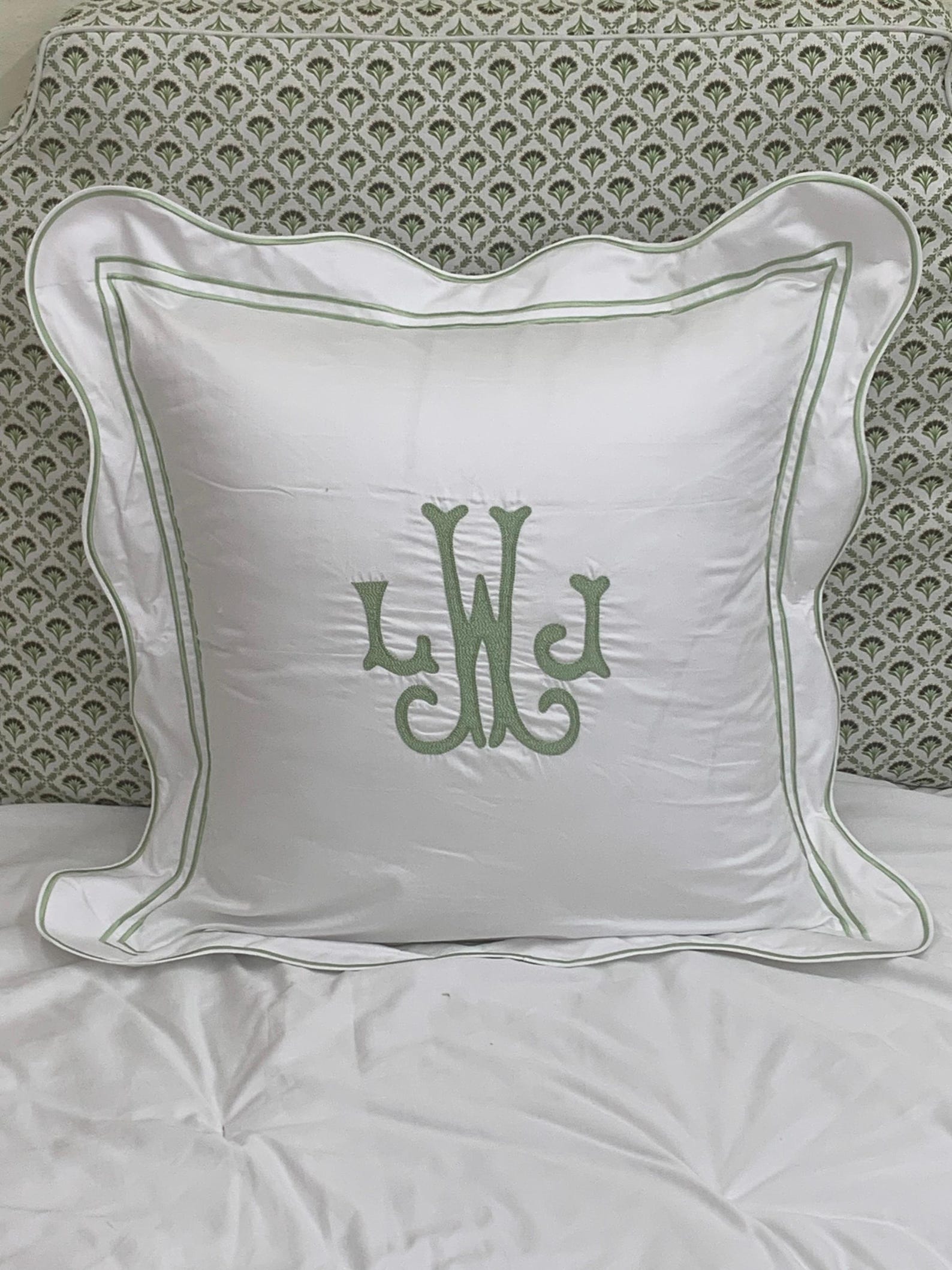 Take A Look About Monogrammed Euro Sham