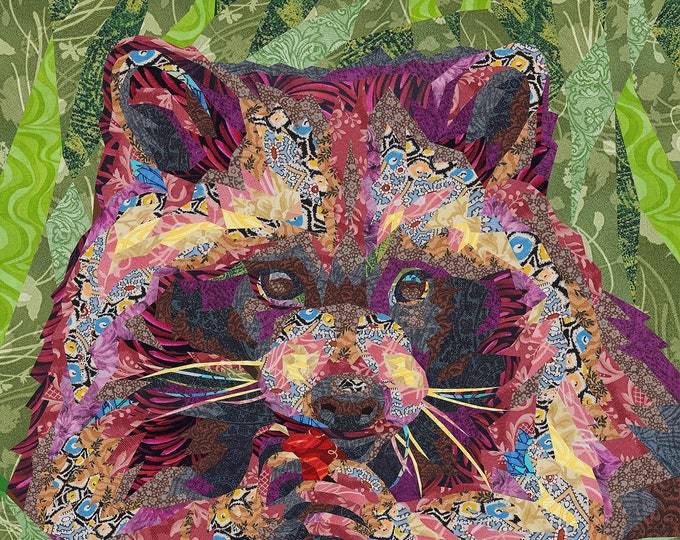 FRIED EGG Quilt Pattern. Fabric Collage Etsy