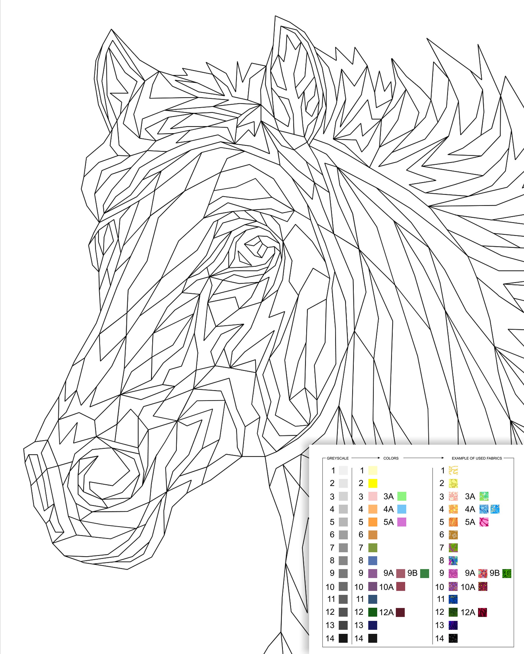 THE HORSE Quilt Pattern - Etsy