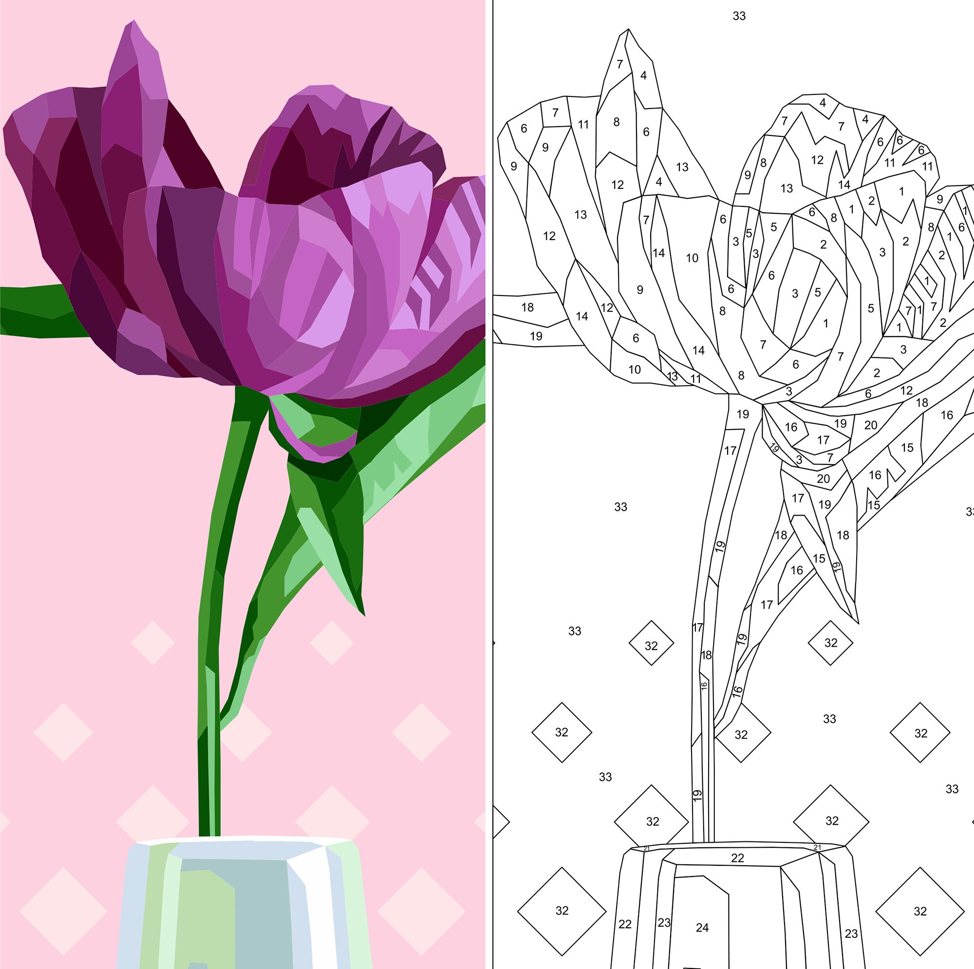 FLOWER IN A VASE quilt pattern Etsy