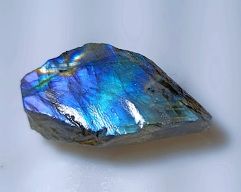 1 pc Madagascar Natural Labradorite Slab Raw High Flash spectrolite Labradorite free shape slice Rough Labradorite slab chakra healing stone