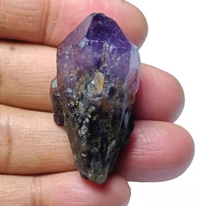 Auralite-23 Crystals Chevron purple amethyst crystal Sourced from Genuine Chevron Amethyst raw From terminated Amethyst Crystal Point Root
