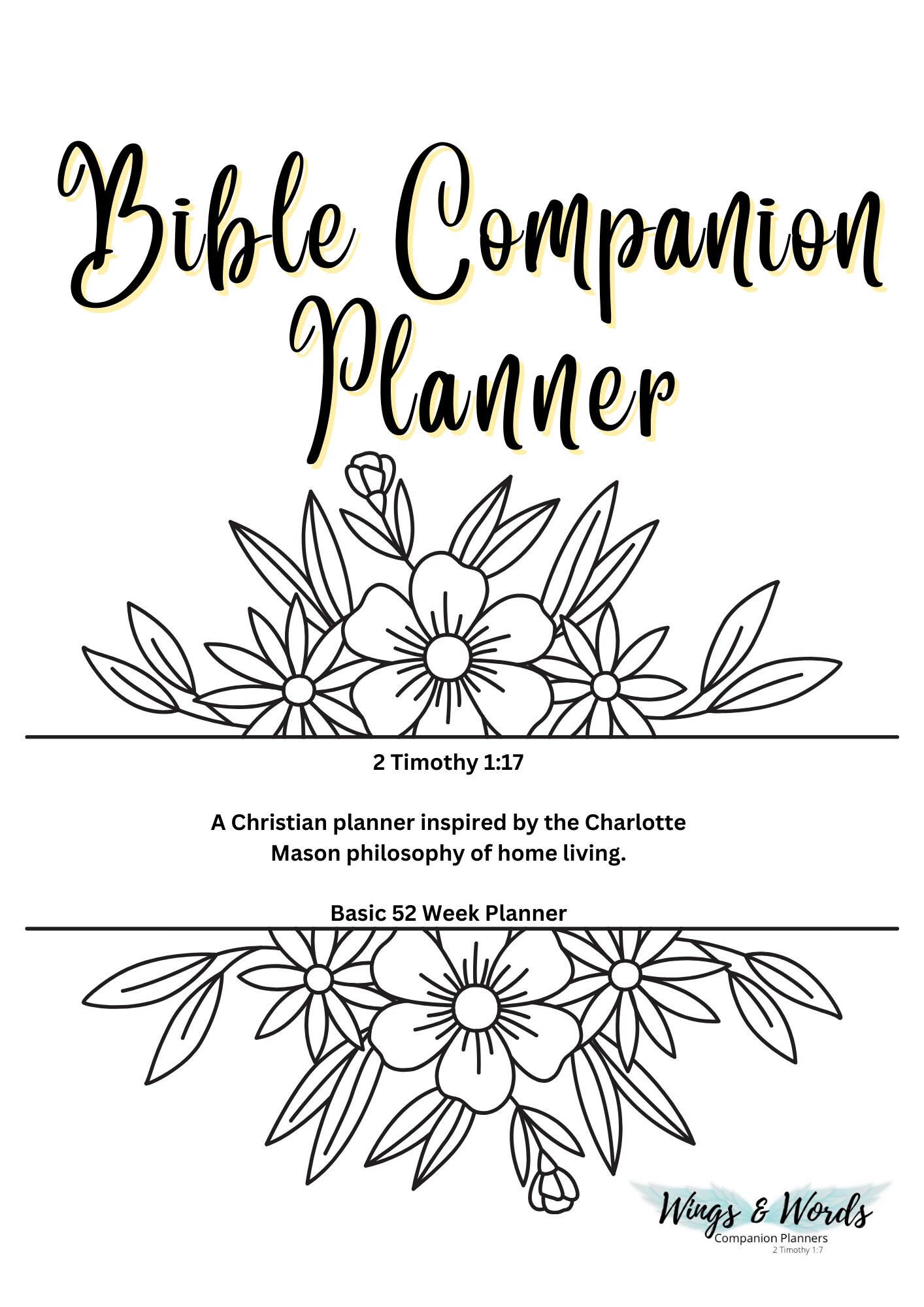 Printable PDF Bible Companion Planner - Etsy