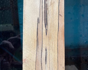 Stabilized Spalted Beech - Knife scale - wood crafts