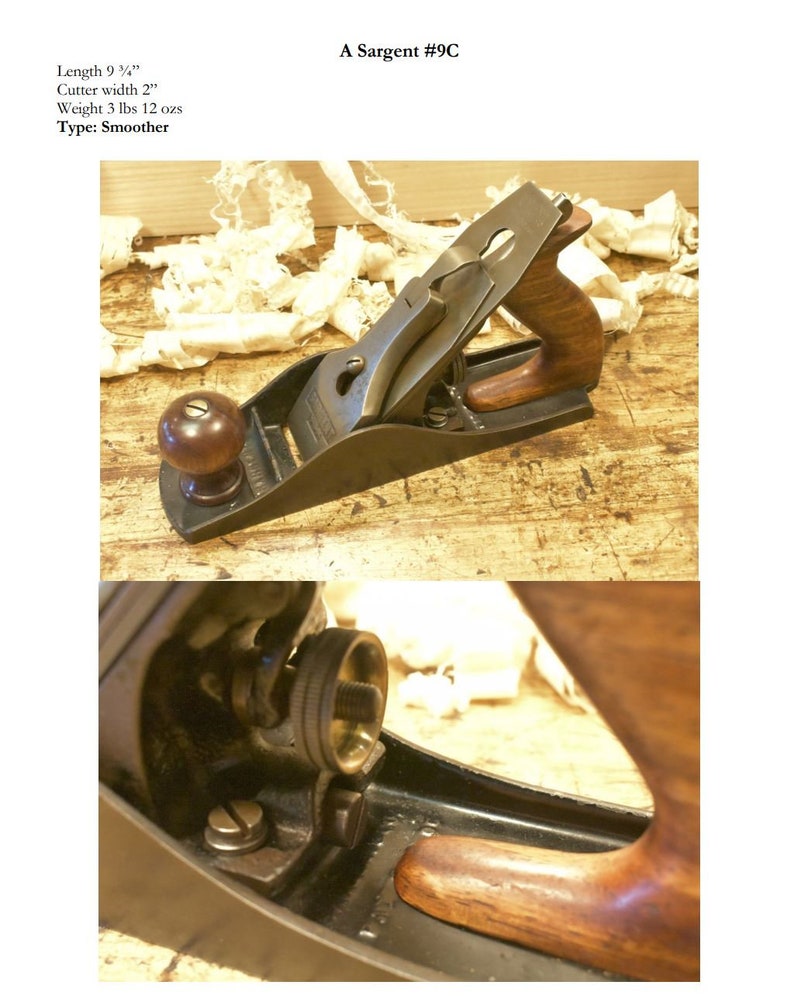 The Sargent Hand Plane Reference Guide For Collectors & Woodworkers: Second Edition image 3