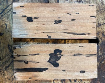 Spalted Beech Stabilized Knife Scales