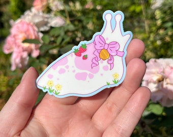 Strawberry Cow Slug Sticker