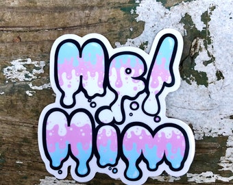 He/Him Slimy Pronoun Sticker