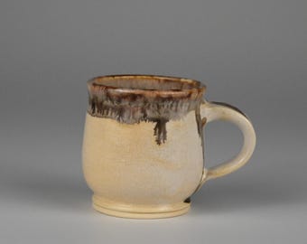 Handmade Ceramic Espresso Cup – Winter Wood