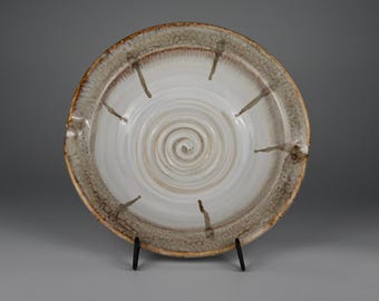 Handmade Ceramic Serving Bowl – Winter Wood