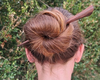 Wooden hair stick stick bun man woman