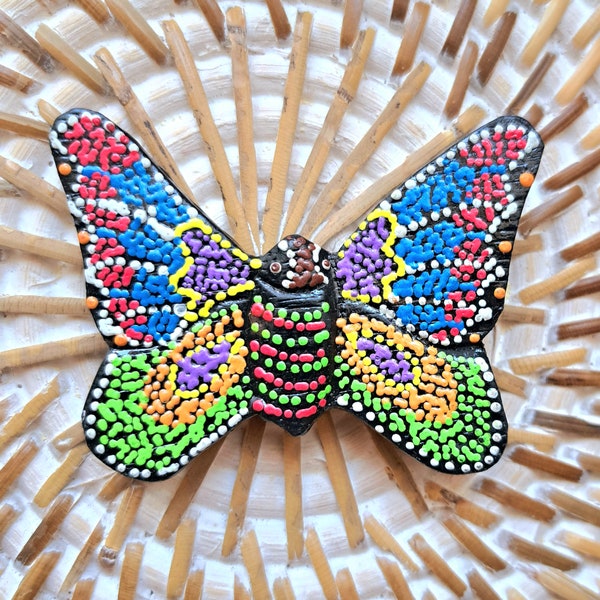 Magnet en bois papillon