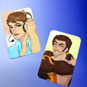 Flambae and Robert Dispatch Glitter Photocards