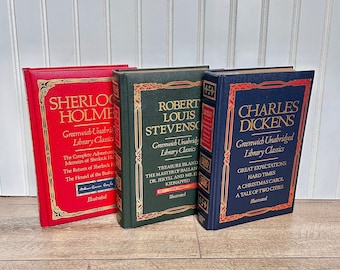 Greenwich Unabridged Library Classics: Leather Bound, Gold Gilt Edges