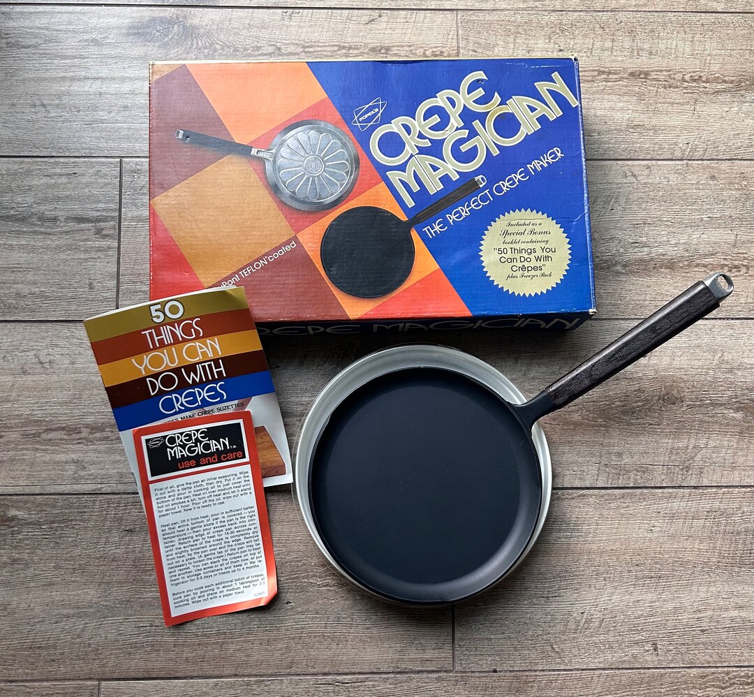 Popeil's 1975 Crepe Magician Crepe Pan Maker Teflon Etsy