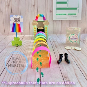 Kit de piège à lutin DIY | Bricolage de la Saint-Patrick | Saint-Patty | Bricolage des Fêtes | Bricolage pour enfants | Tradition irlandaise | Piège à lutin porte-bonheur