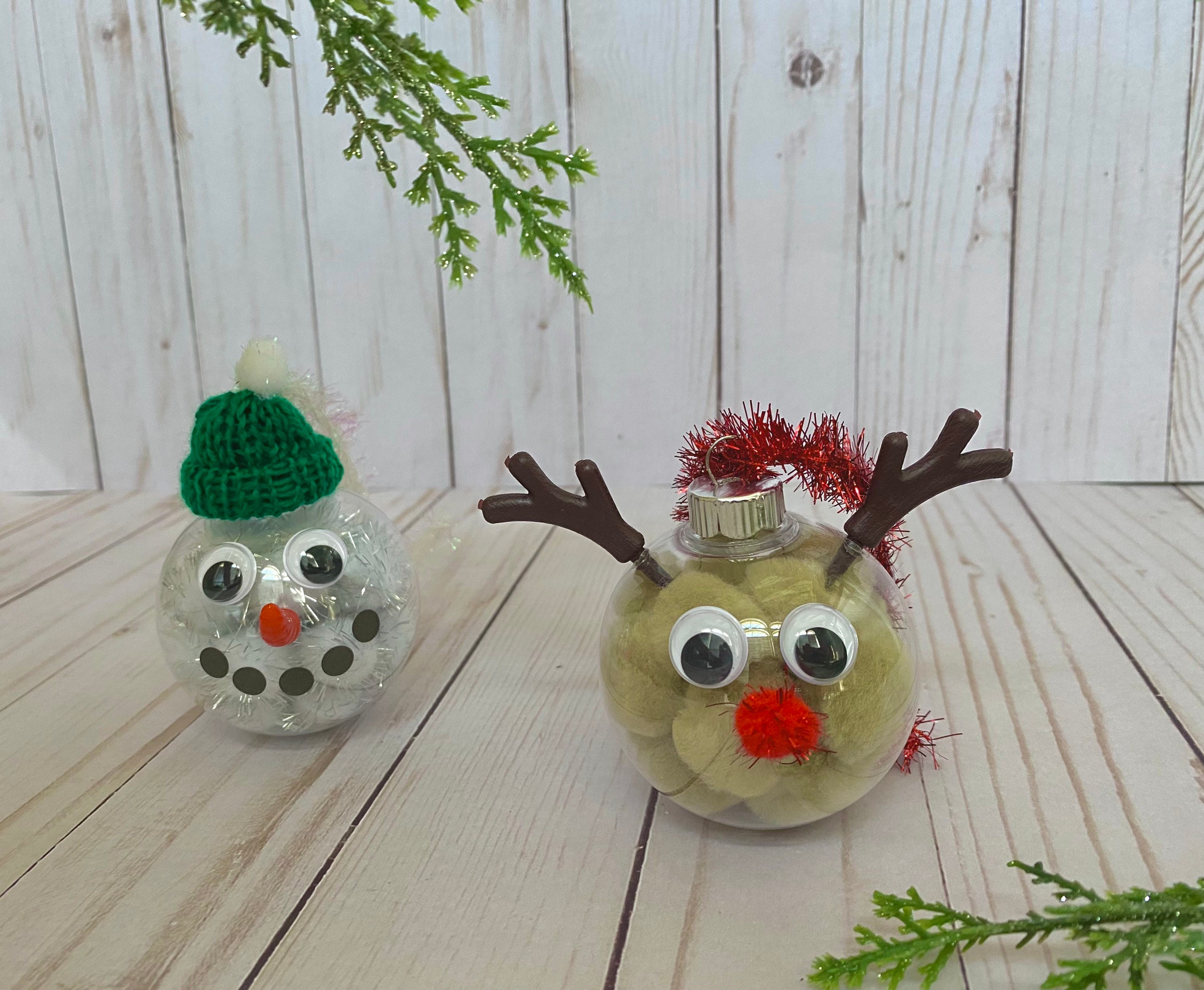 40 Adorable Reindeer Crafts for Kids They'll Love 21 DIY Children's Ornament Craft Kit Snowman Ornament Reindeer Ornament…