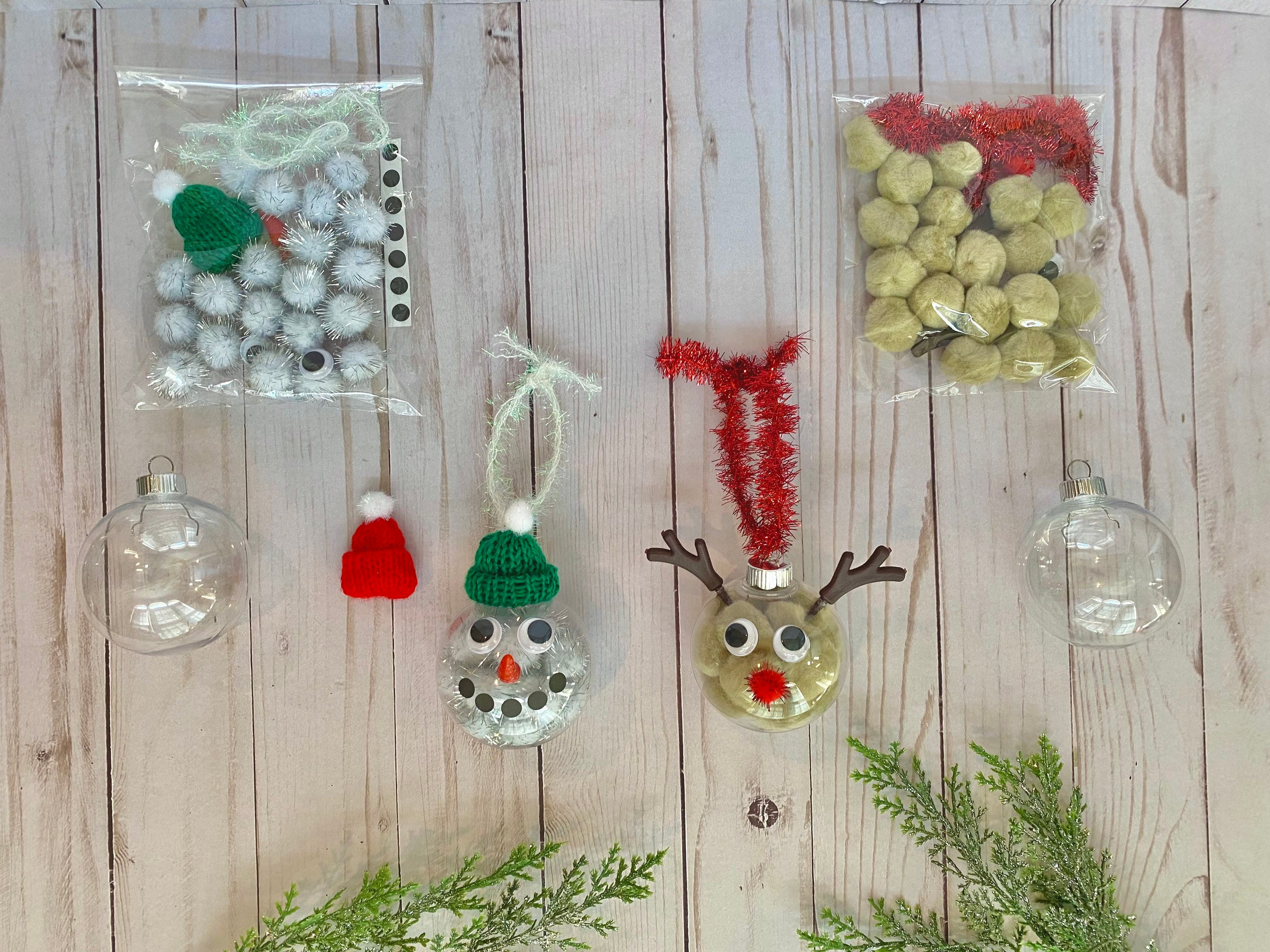40 Adorable Reindeer Crafts for Kids They'll Love 24 DIY Children's Ornament Craft Kit Snowman Ornament Reindeer Ornament…