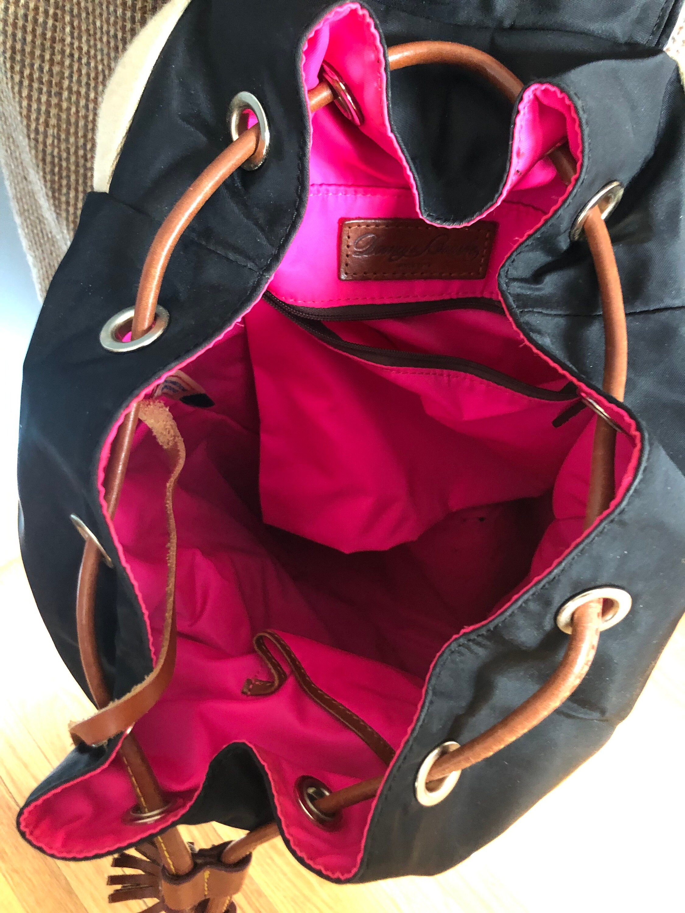 Dooney and Bourke Nylon and Leather Backpack Etsy Finland