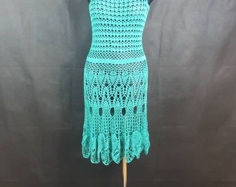 Crochet Silk Dress: Fairy Tale Festival Costume