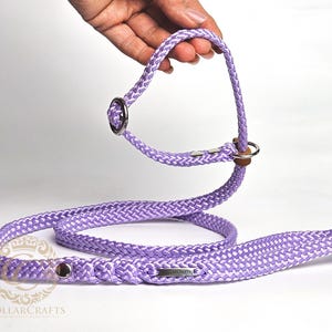 Slip Leash Small Dog Training Lead MINI Retriever Lead Show Leash Thin Paracord Custom Length