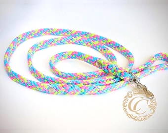 Leash Small Dog Candy Crush, Fancy Thin Lead Mini Dog, Pink Blue Leash Small Pets, Lightweight Puppy Leash, Comfortable Cat Leash