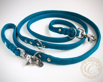 Adjustable leash: Choose your color, Dog leash paracord, Adjustable dog lead, Hands free leash, Flat rope leash, Durable leash,
