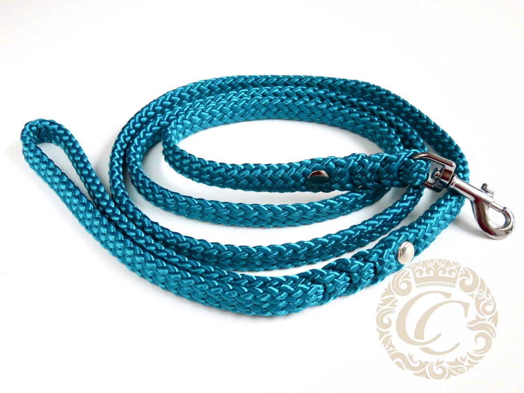 Dog Leash Paracord Turquoise, Small Dog Leash, PPM Cord Leash, Dog Lead