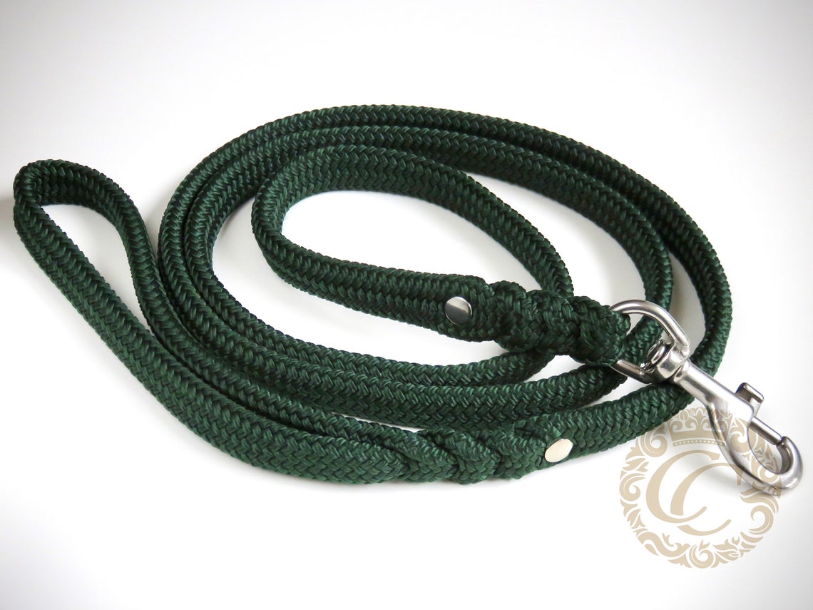 Dog Leash Paracord Emerald Green Leash for Dogs PPM Cord Etsy