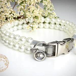 Diy pearl dog collar deals