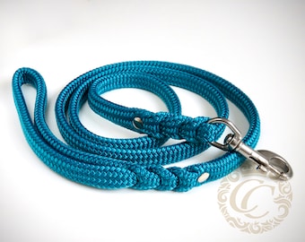 Hondenriem paracord Turquoise, Hondenriem, PPM koordriem, Hondenriem