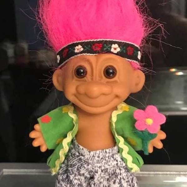 RARE Russ FLOWER CHILD Troll Doll, Excellent Condition, Free Shipping!