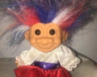 RUSS Around the World USA TROLL Doll complete with shoes, Free Shipping!