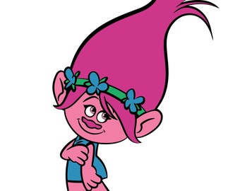 Download Poppy Troll Svg Etsy