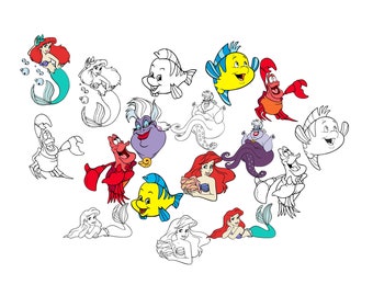 Free Free 187 Little Mermaid Svg Etsy SVG PNG EPS DXF File