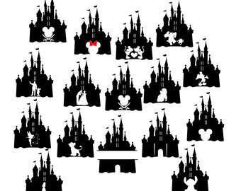 Free Free 189 Disney Castle Outline Svg SVG PNG EPS DXF File