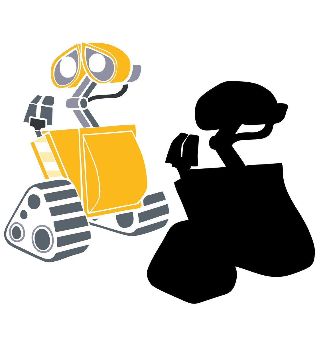 Wall E svg wall e and eve png wall e svg layered wall e svg Etsy