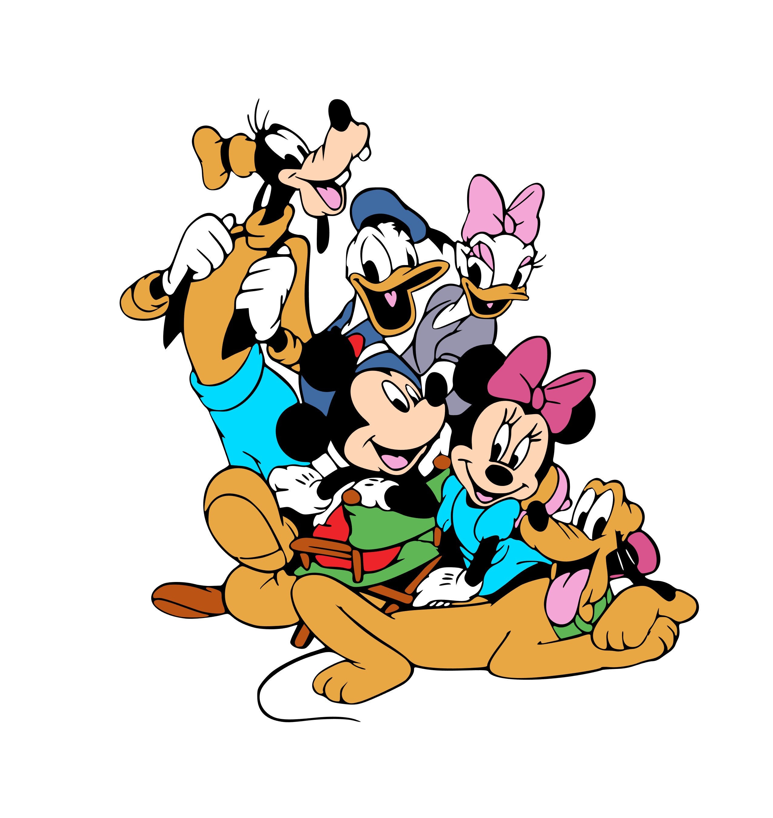 Mickey Mouse And Friends Free SVG
