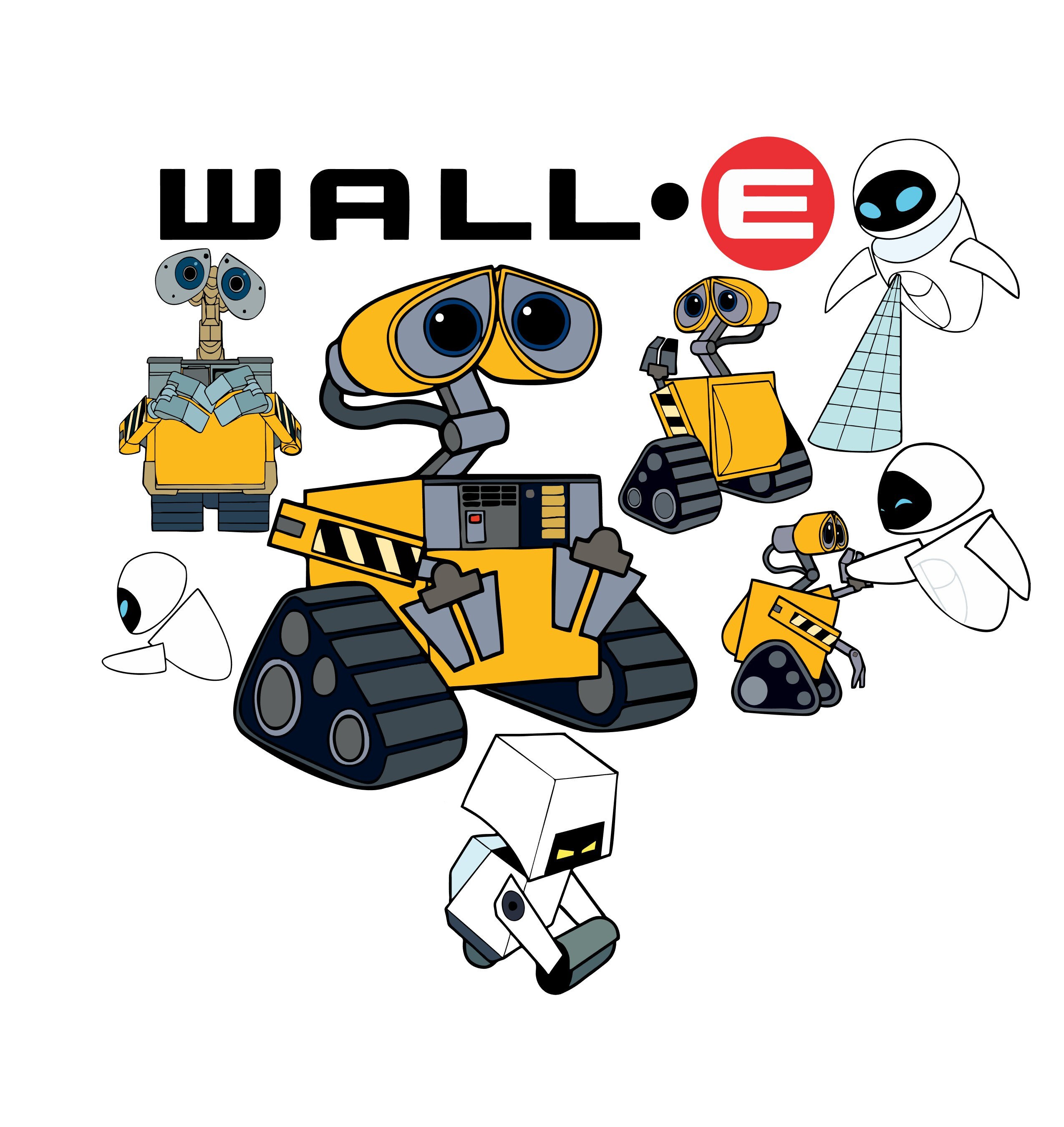 Wall E svg wall e and eve png wall e svg layered wall e svg Etsy