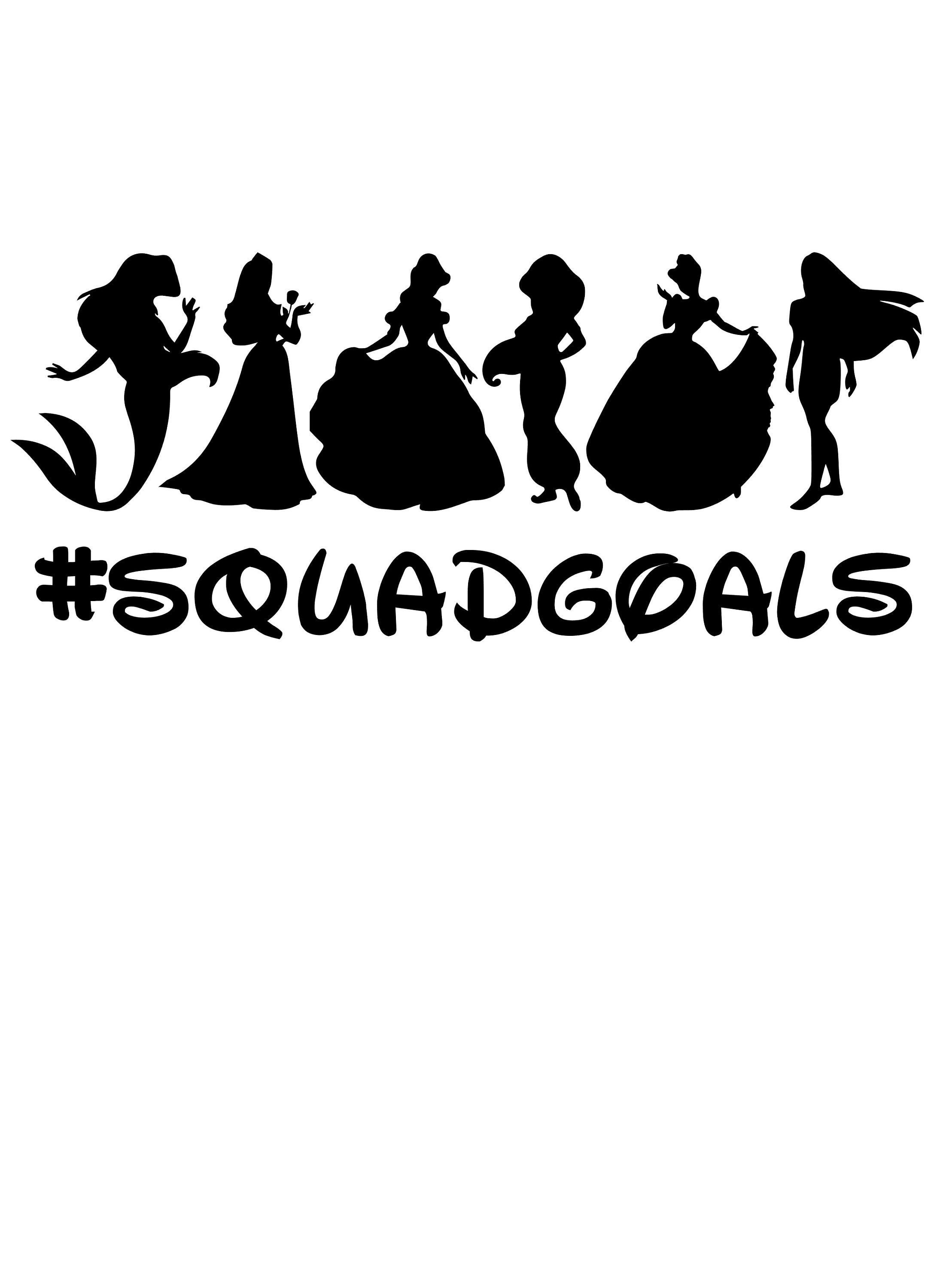 Princess svg princess squad goals svg disney squad goals | Etsy