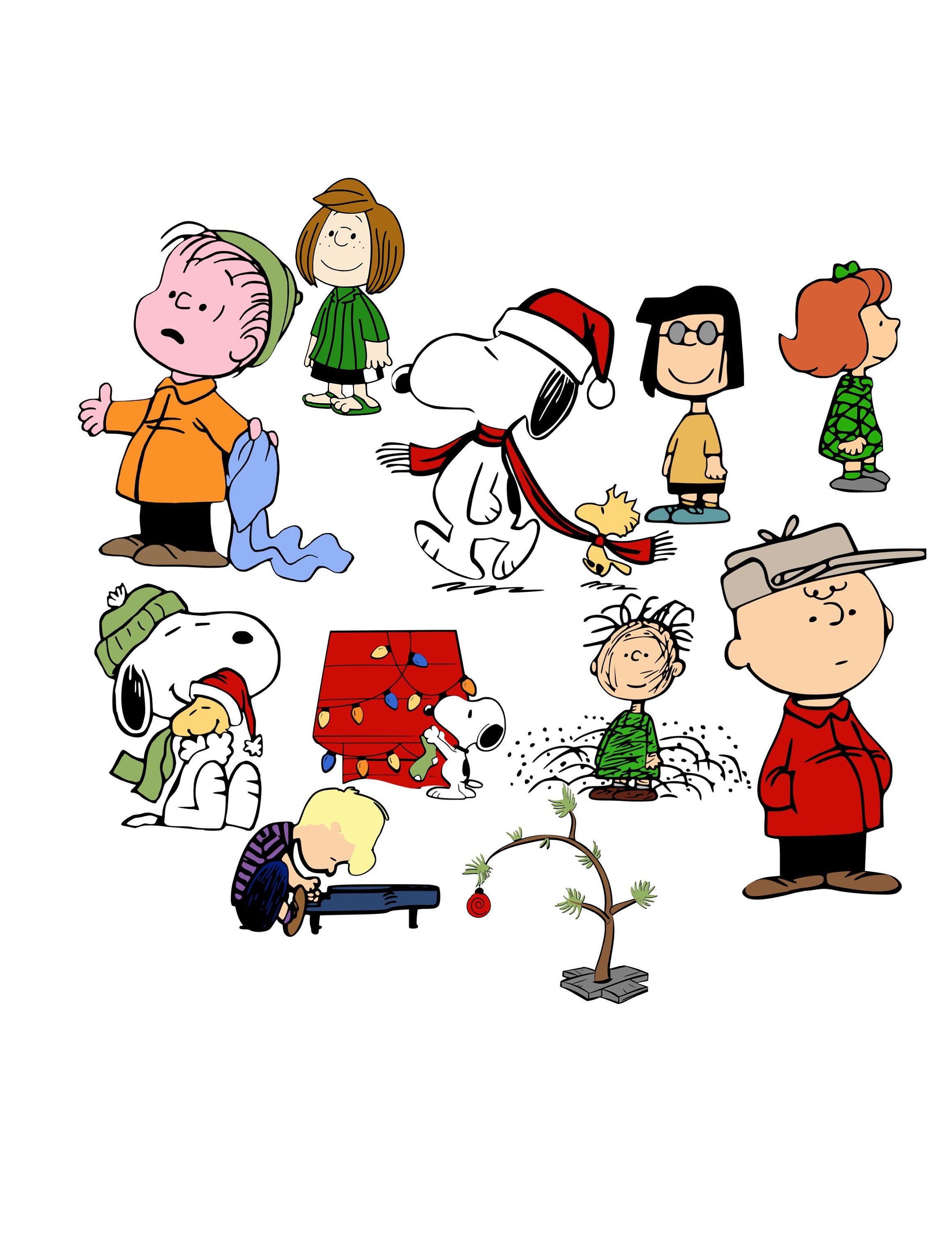 Charlie brown christmas svg charlie brown svg snoopy svg | Etsy