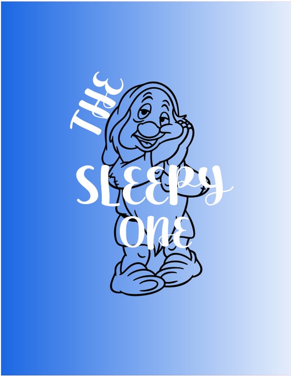 Seven Dwarfs Svg Sleepy Dwarf Svg Snow White Svg Dwarf Svg Etsy