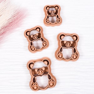 Valentines Bear Polymer Clay Cutter*Bear With Heart Clay Cutter*Bear Clay Cutter*Heart Clay Cutter*Valentines Day*Clay Tools
