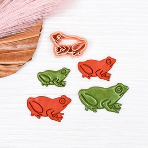 Frog Polymer Clay Cutter * Frog #1 Clay Cutter * Frog Earrings * Polymer Clay Cutter * Clay Cutter