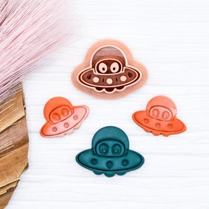Alien Space Ship Clay Cutters*Space Ship Clay Cutter*Alien Clay Cutter*Astronaut*Clay Tools*Polymer Clay Cutters*Polymer Clay*Space Earrings