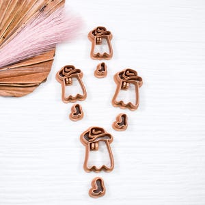 Cowboy Ghost with Boots Polymer Clay Cutter*Cowboy Ghost Clay Cutter*Ghost Clay Cutter*Clay Tools*Cutters For Polymer Clay