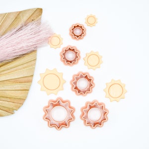 Sunshine Clay Cutter*Sun Clay Cutter*Polymer Clay Cutters*Clay Earrings*Beach Clay Cutters*Clay Tools*Summer Clay Cutters*Beach Earrings