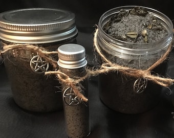 Moon Charged Black Salt – Witchcraft Ingredient, Protection Spell