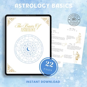 Noções básicas de astrologia, zodíaco, casas, mapa natal, planetas PDF para impressão